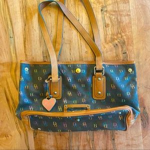Authentic Dooney & Bourke Rainbow monogram Bag